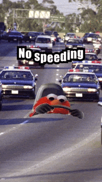 Elmo Driving Car No Speeding