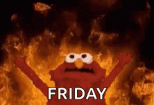 Elmo Fire Friday GIF