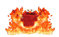 Elmo Fire Sticker GIF