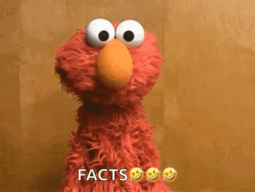 Elmo From Sesame Street Saying Facts GIF