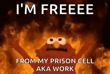 Elmo From Sesame Street Saying Im Free From Prison
