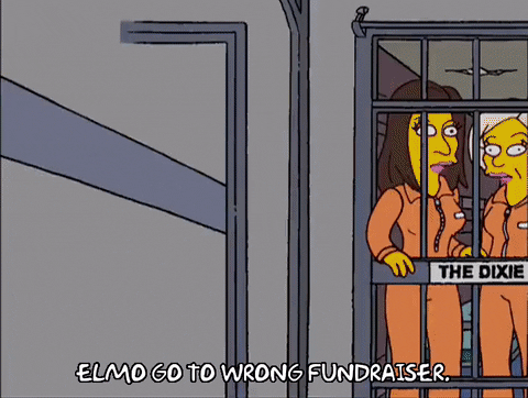 Elmo Go To Wrong Fundraiser In Jail GIF