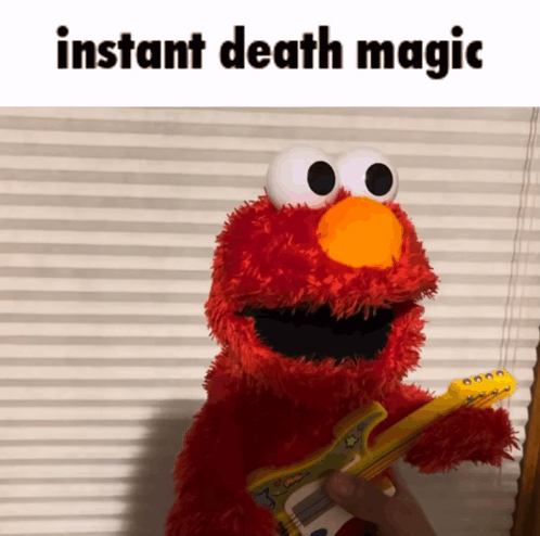Elmo Instant Death Magic Meme GIF