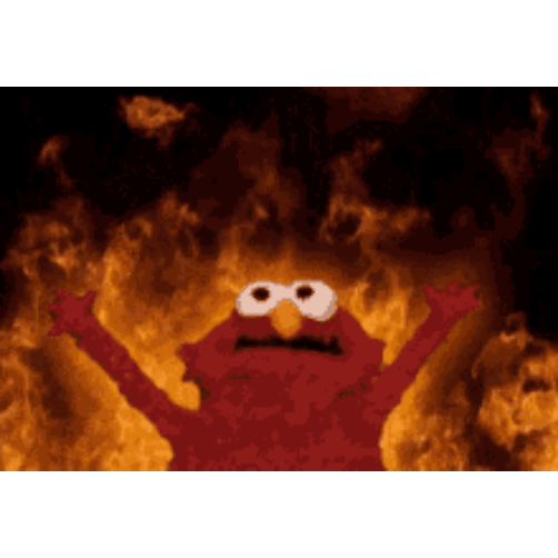 Elmo Lfg To The Fire GIF
