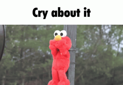 Elmo Meme Cry About It GIF