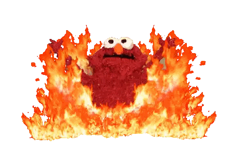 Elmo on Fire