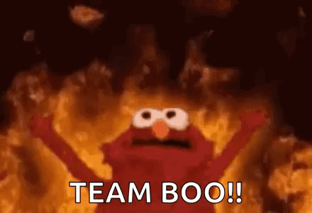 Elmo Saying Team Boo