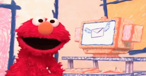 Elmo Sesame Street Mail GIF