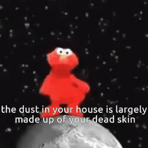 Elmo Standing on Moon