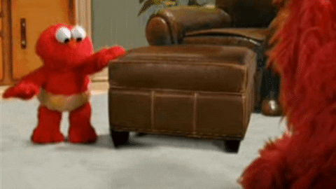 Elmo Tapping His Feet GIF