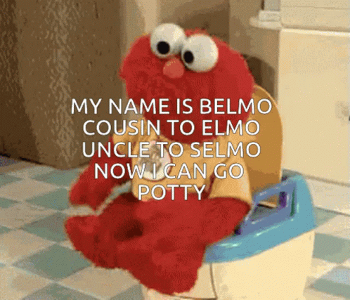 Elmo Toilet Dance Introduces Self GIF