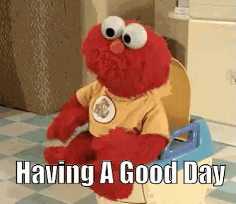 Elmo Toilet Have A Good Day Meme GIF