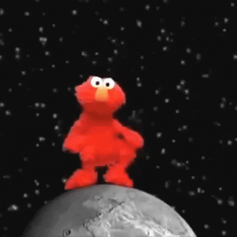 Elmo Toilet Outer Space Dance GIF