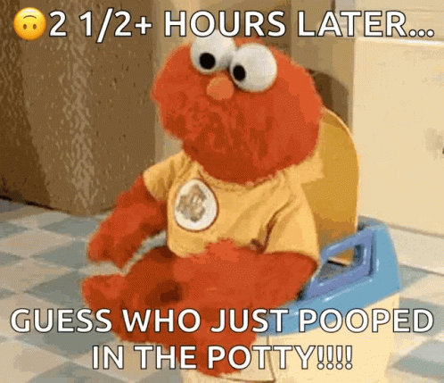Elmo Toilet Potty Trained Meme GIF