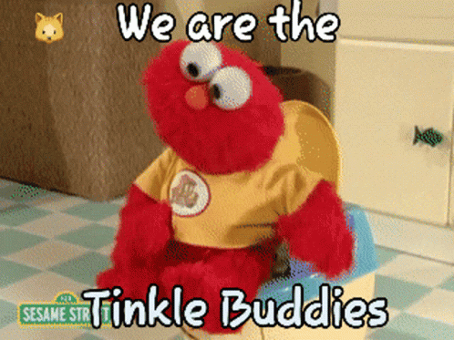 Elmo Toilet Tinkle Buddies GIF