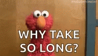 Elmo Why Take So Long Delay GIF