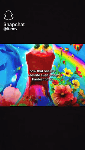 Elmo With Flowers And Rainbow GIF