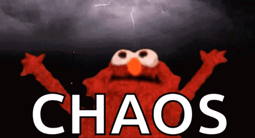 Elmo with Lightning Storm and Chaos