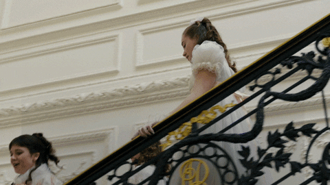 Eloise Bridgerton Rants About Wearing Dress GIF