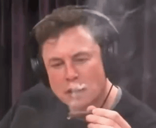 Elon Musk Billionaire Businessman Puffing Smoke GIF