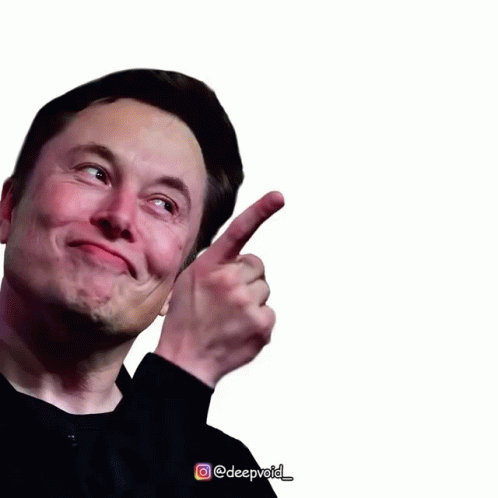 Elon Musk Pointing Finger Stop Motion Animation GIF