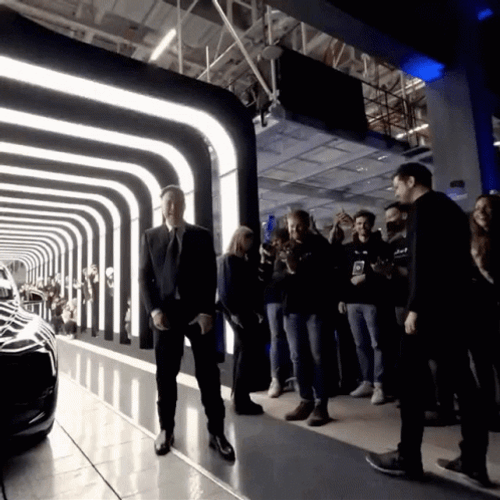 Elon Musk Dancing Red Carpet Event GIF