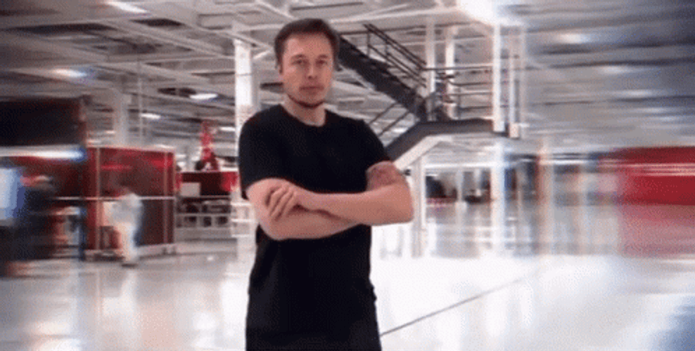 Elon Musk Piercing Gaze Crossed Arms GIF
