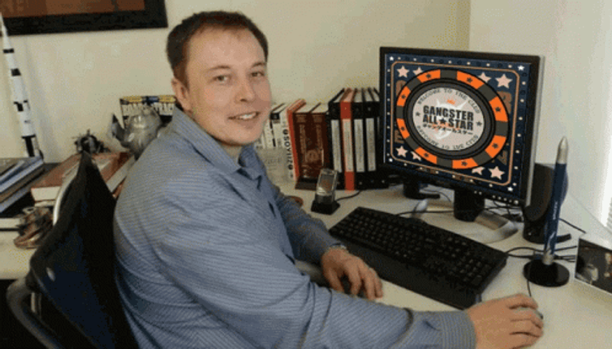 Elon Musk Spinning Bitcoin Meme GIF