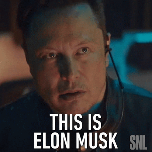 Elon Musk Talking SNL GIF