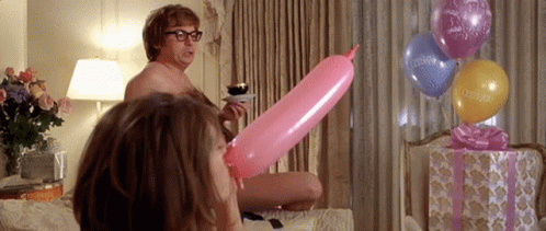 Elongated Balloon Growing GIF