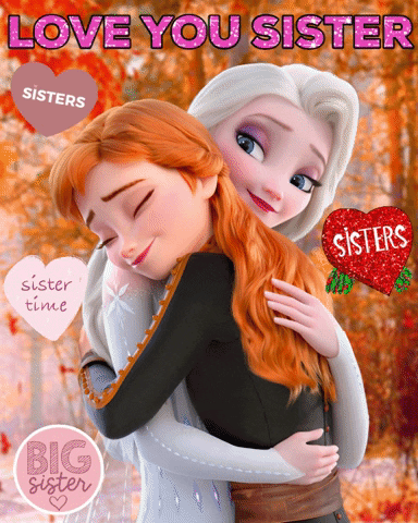Elsa And Anna Sis Hug GIF