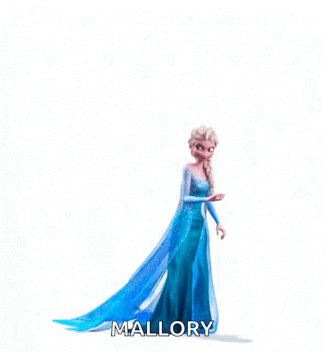 Elsa From Frozen Happy Birthday Mallory GIF