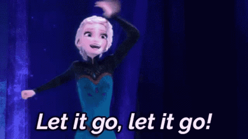 Elsa From Frozen Is Dancing And Saying `` Let It Go , Let It Go '' . GIF