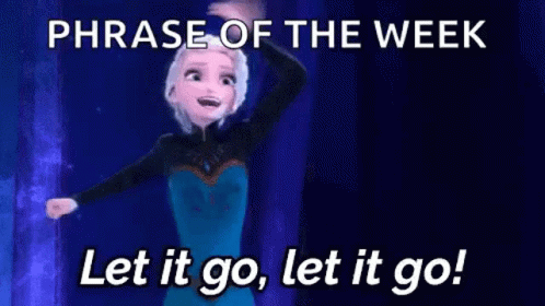 Elsa From Frozen Is Dancing With Her Arms Outstretched In The Phrase Of The Week . GIF