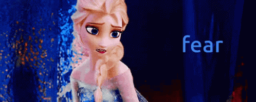 Elsa From Frozen Saying Fear GIF