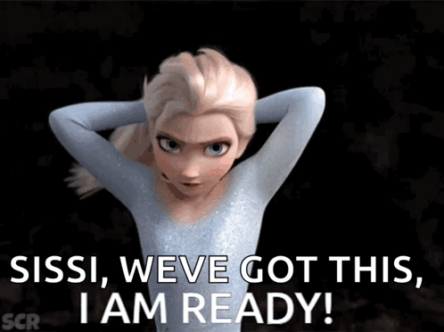 Elsa from Frozen Saying Sissi Weve Got This