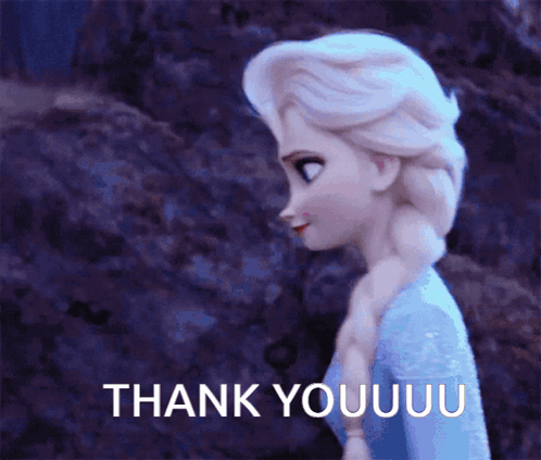 Elsa From Frozen Saying Thank You GIF