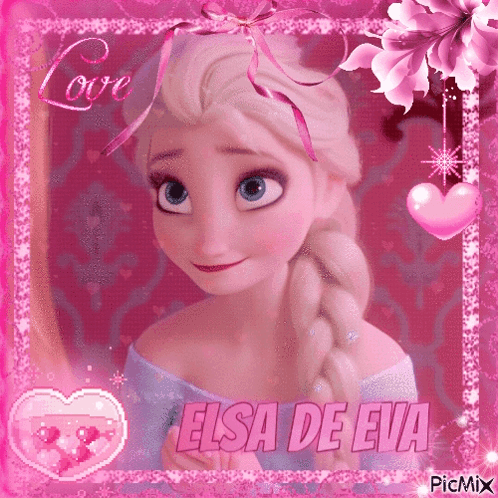 Elsa From Frozen With Name Elsa De Eva GIF