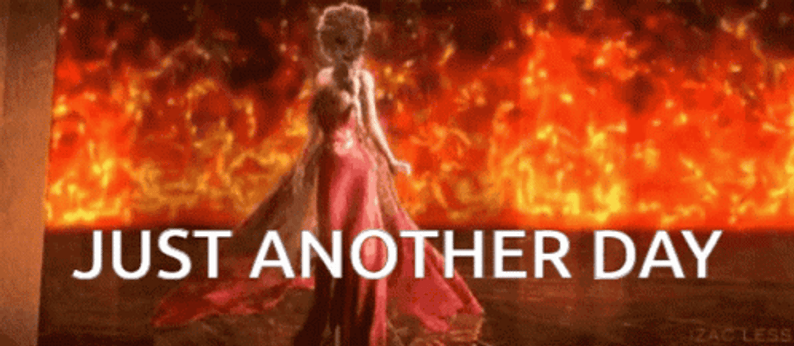 Elsa Just Another Day In Hell Meme GIF