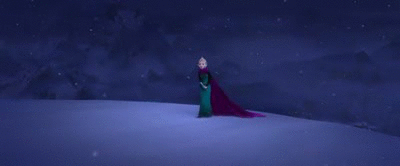 Elsa Walking Let It Go GIF