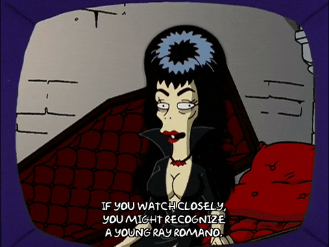 Elvira From The Simpsons GIF