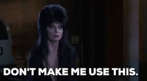 Elvira Showing Her Ring GIF