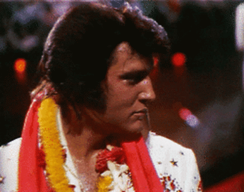 Elvis Intense Close Up Look GIF