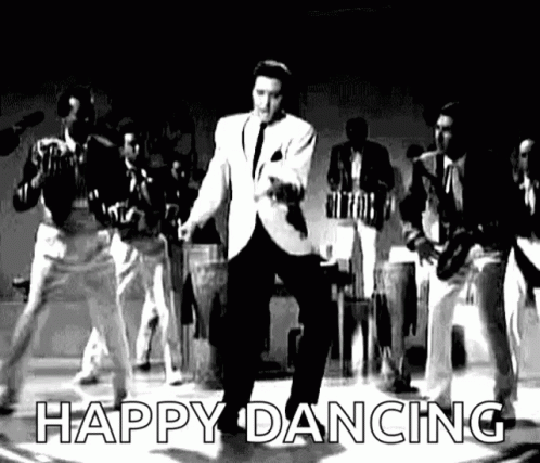 Elvis Presley Dancing On Stage With Band GIF