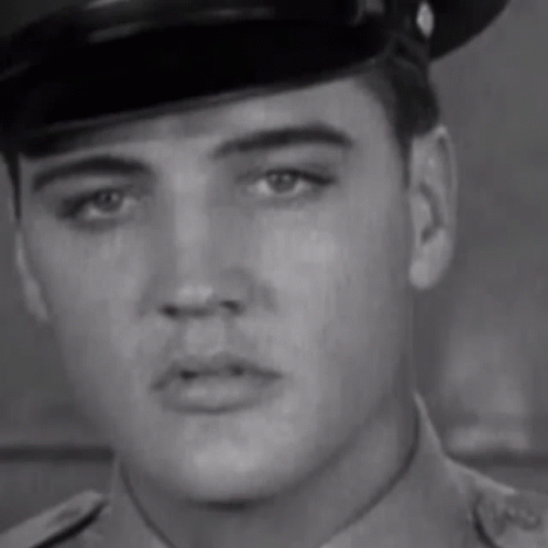 Elvis Presley Glazed Stare Close Up GIF