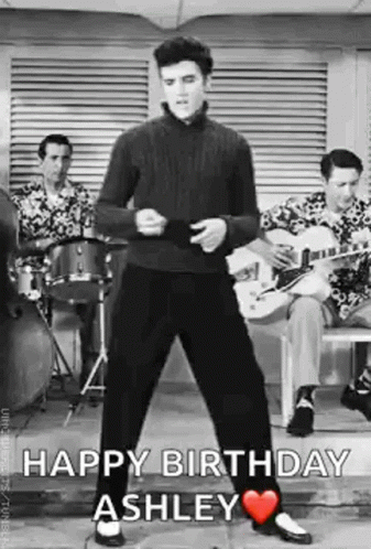 Elvis Presley Thank You Very Much Happy Birthday GIF