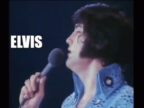 Elvis Presley Thank You Very Much Singing GIF