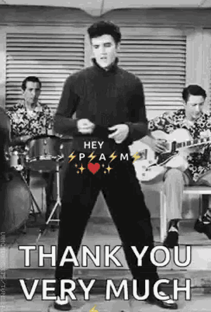 Elvis Thank You Gif GIF