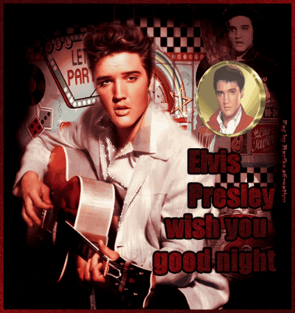 Elvis Wish You Good Night Artwork GIF