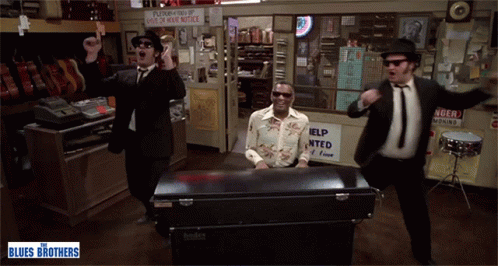 Elwood And Jake Blues Brothers Dancing GIF